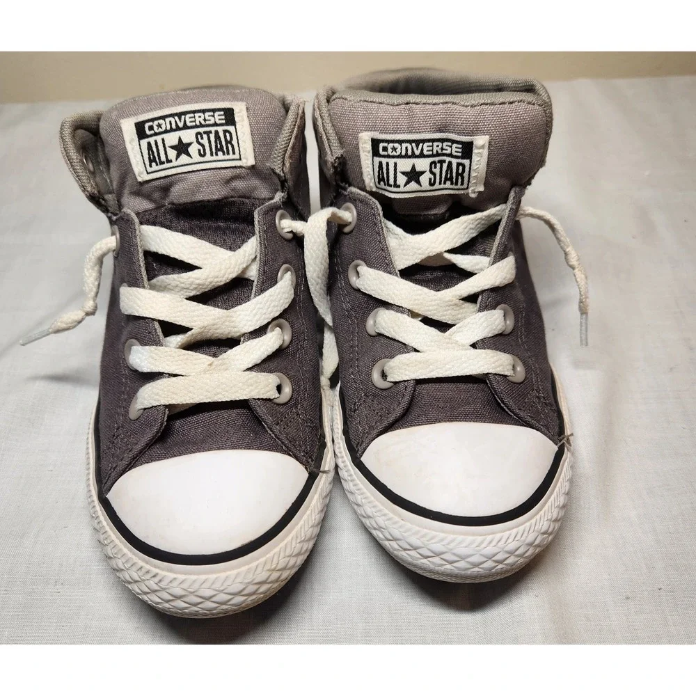 Converse All Star converse Grey‎ Shoes Junior Size 5 Sneakers Mid Top